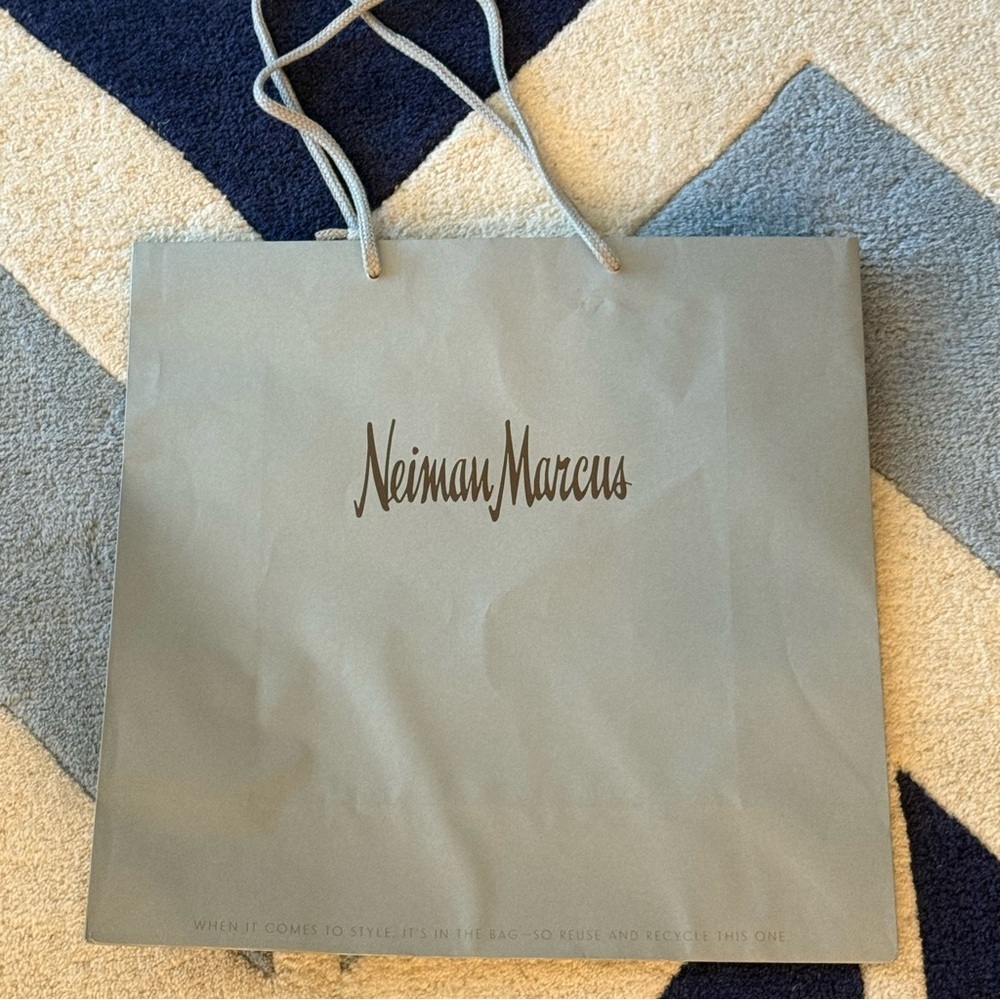 Neiman Marcus Gray Classic Large Shopping Bag